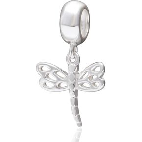 Dragonfly Charm 925 Sterling Silver Beads fit on Pandora Women Charms Bracelets …