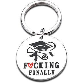 Funny 2023 Graduation Gifts Keychain for Her Him High School College Graduation Gifts for Boys Girls Nursing Law School Students Senior Graduate Gifts for Master PhD Degree Son Daughter Friends