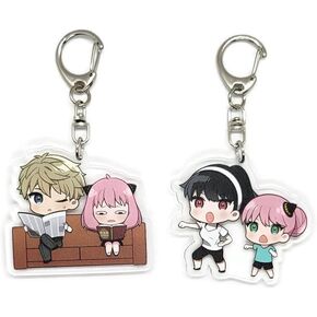 EBTY DREAMS Inc. - Set of 2 Spy Family Acrylic Keychain Anya Forger, Yor, Loid v2