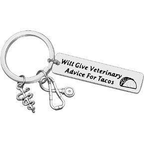 Dabihu Vet Tech Keychain Veterinarian Appreciation Gifts Veterinary Animal Rescue Gifts Veterinary Medicine Graduation Gift