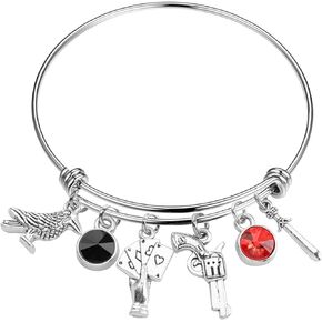 FAADBUK Six of Crows Inspired Bracelet Shadow and Bone Gift Crow Club Gift for Kaz Inez and Jasper Fans