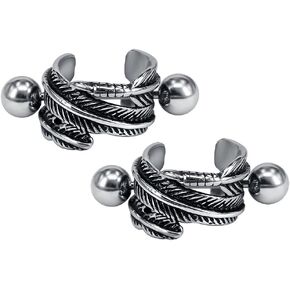 Punk Unique Cartilage Ear Cuff Surgical Steel Barbell Earring Hoop Tragus Helix Ear Lobe Stud Earrings