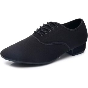 HIPPOSEUS Men's Ballroom Dance Shoes Latin Tango Morden Rumba Social Dance Shoes Low Heel 1",Model M2