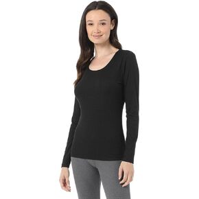 32 Degrees Heat Womens Ultra Soft Thermal Midweight Baselayer Scoop Top