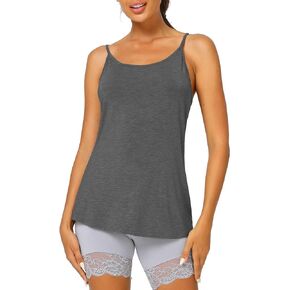 Latuza Women's Viscose Cami Pajamas Top Spaghetti Straps Tank Top