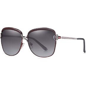 Polarized Sunglasses for Women Luxury Style Oversize Frame Large Gradient Lens