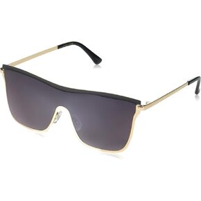 Jessica Simpson J6100 Chic Metal Shield Square Sunglasses with 100% UV400 Protection. Glam Gifts for Her, 132 mm
