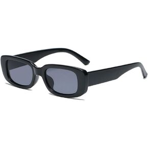 Retro Rectangle Sunglasses Women and Men Vintage Small Square Glasses UV Protection Glasse