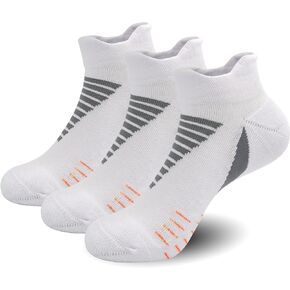 SERISIMPLE Low Cut Performance Cotton Viscose Bamboo Socks Athletic Cushion Compression Wicking Running Men Women 3 Pairs