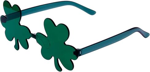 2 Pcs St. Patrick's Day Green Shamrock Glasses,Irish Clover Eyeglasses for Women Men Kids Party Favor and Dress Up in Kuwait