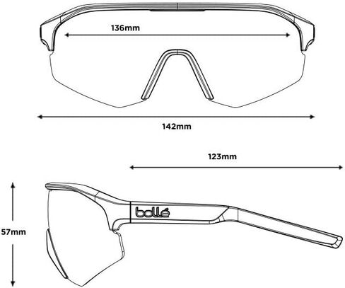 Bolle Lightshifter Sunglasses BS020003 - White Matte/Phantom Clear Green Photochromic Lens in Saudi Arabia