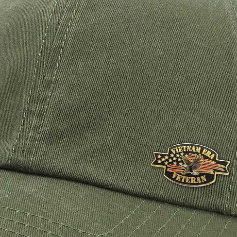 Vietnam Era Veteran Lapel Hat Suit Pin with American Eagle and USA Flag Graphics Vietnam War Memorabilia VetFriends.com Vietnam Vet Pins for Veterans Day in Saudi Arabia