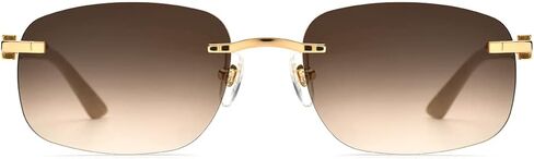 نظارات شمسية من HEPIDEM 100% بوفالو هورن للرجال، نظارات شمسية مربعة بدون إطار in Kuwait