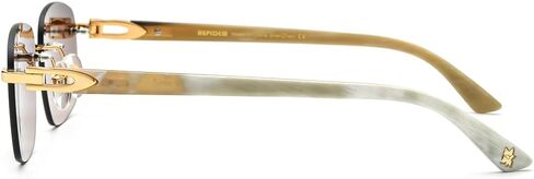 نظارات شمسية من HEPIDEM 100% بوفالو هورن للرجال، نظارات شمسية مربعة بدون إطار in Kuwait