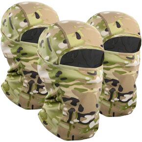 WTACTFUL 3 Pieces Balaclava Face Mask of Men - Ski Mask, Breathable Elastic Fit & Perfect for Outdoor Activities!
