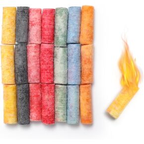 21 Pack Waterproof Outdoor Ignition (Ignition bar) Waterproof Fire Starters with for Emergencies, Survival, Campfires, Fire Pits, Grills