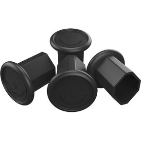 | 4 Pack Pro Lacrosse Butt End Caps Universal Fit All Shafts Mens Attack Defense Goalie Rubber Grip NFHS