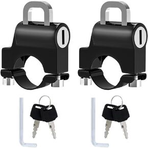 Motorcycle Helmet Lock, Anti-Theft Bike Luggage Lock,Tamper-Proof Helmet Security Lock with 2 Keys for Bicycle Motorbike Scooters (S)