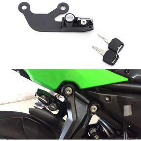GUAIMI Motorcycle Anti-theft Helmet Lock Left Side for Kawasaki Z 650 Ninja 650 2017-2020-Blue