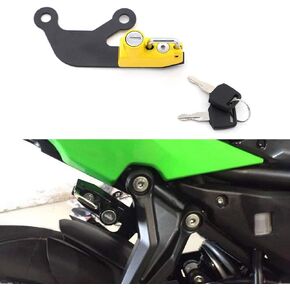 GUAIMI Motorcycle Anti-theft Helmet Lock Left Side for Kawasaki Z 650 Ninja 650 2017-2020-Blue