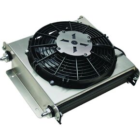 Derale 13870 Hyper-Cool Extreme Remote Mount Fluid Cooler,Black