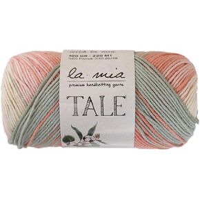La Mia Tale, 3 Skein Yarn, 60% Cotton 40% Acrylic, 3.5 Oz (100 g) / 218.7 Yrds (200 m), Variegated Colors - LM016