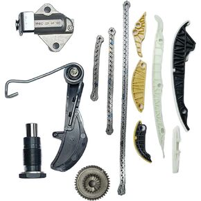 EA888 Engine Timing Chain Kit of 13 Tensioner Guide Rail Kit Replacement for Volkswagen Tiguan Passat Jetta 1.8T 2.0T