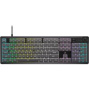 Corsair K55 CORE RGB Membrane Wired Gaming Keyboard – Quiet, Responsive Switches – Spill Resistance – Ten-Zone RGB – Media Keys – iCUE Compatible – QWERTY NA – PC, Mac – Black in Saudi Arabia