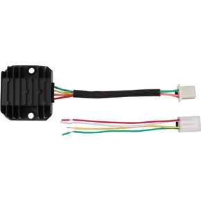 WOOSTAR 4 Wire 12V Voltage Regulator Rectifier Replacement for GY6 50cc 150cc Lifan 125cc Scooter Moped JCL NST Taotao ATV（Female Plug）