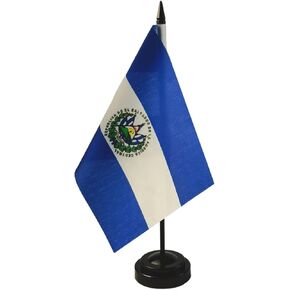 Afghan Desk Flag 8'' x 5''- Afghan Flag Set, Afghan Table Flag, Afghanistan Office Flag, Table Decoration, Black Plastic Stick and Base - Vivid Color and Fade Resistant in Saudi Arabia