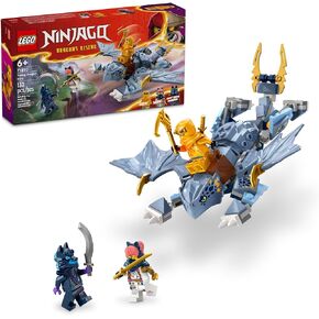 مجموعة لعب LEGO NINJAGO Young Dragon Riyu مع 3 شخصيات نينجا صغيرة للعب المستقل، نموذج لعبة نينجا قابل للبناء ومجموعة مغامرات للأطفال، هدية نينجا للأولاد والبنات بعمر 6 سنوات، 71810