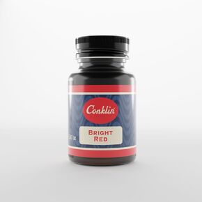 Conklin Bottled Ink (Bright Red) for Fountain Pen - 60 ml Bottle