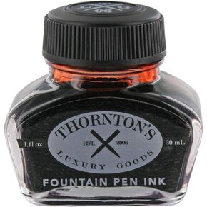 Thornton's Luxury Goods Premium Fountain Pen Ink Bottle 30ml - Oxblood | Smooth Effortless Flawless Writing | Suitable for All Brand and Calligraphy Pens | Office Supplies | International Standard