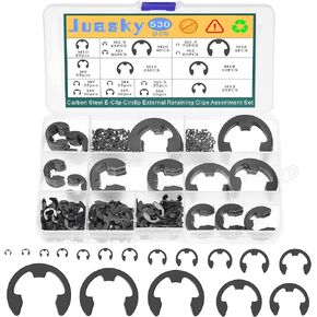 مجموعة متنوعة من حلقات الاحتفاظ بحلقات الإحكام المكونة من 530 قطعة، 17 مقاسًا، مشبك الاحتفاظ بالفولاذ عالي الكربون المعالج بالحرارة، مجموعة متنوعة من المشابك المعدنية M1.5-M22 in Kuwait
