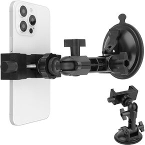 Mirror Shower Phone Holder,Suction Cup Phone Stand for Tile Wall/Mirror/Glass/Wooden/Metal,Adjustable Mount Compitable with 3.5~7.5" iPhone/Nexus/HTC/LG/Huawei/Smart Phones
