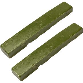 Green DOP Wax for Lapidary Cabochon Forming Cutting and Polishing Dopping Wax Sticks Stone Dopping Wax Lapidary DOP Wax (2 Pieces)