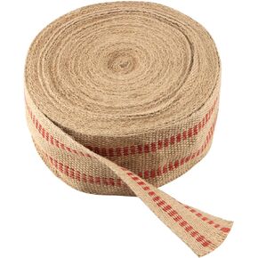 22 Yards 3.5 Inch Upholstery Jute Webbing, Wide Craft Jute Webbing Tape, Natural Chair Webbing for Outdoor Furniture, DIY Projects, Rustic Decorations