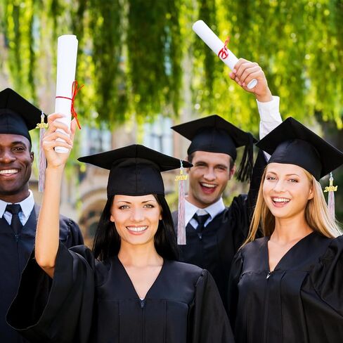 2024 Graduation Tassel Cord Ceremony Academic Gold Doctoral Two Colors Small Polyester Party with Pack Mini Black Student Doctor Red (Black) in Kuwait