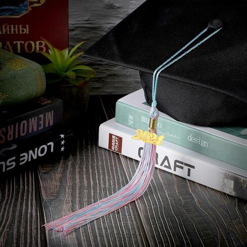 2024 Graduation Tassel Cord Ceremony Academic Gold Doctoral Two Colors Small Polyester Party with Pack Mini Black Student Doctor Red (Black) in Kuwait