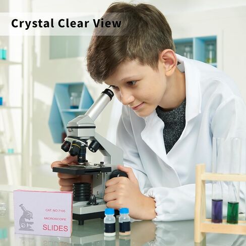 Microscope Slides and Covers, Pre-Cleaned Blank Glass Slides for Microscope Set with 50 Pcs Microscope Slides and 100 Pcs Coverslips, Microscope Slides for School Laboratory Home Education in Saudi Arabia