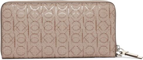 Calvin Klein Women's Key Item Saffiano Continental Zip Around Wallet with Wristlet Strap in Saudi Arabia