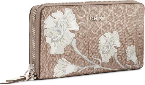 Calvin Klein Women's Key Item Saffiano Continental Zip Around Wallet with Wristlet Strap in Saudi Arabia