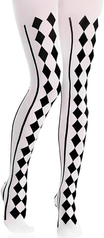 لباس ضيق Harlequin جريء وجميل - مقاس قياسي للبالغين (قطعة واحدة) - نمط ملفت للنظر وفريد ​​من نوعه - مثالي للحفلات والأزياء التنكرية in Saudi Arabia