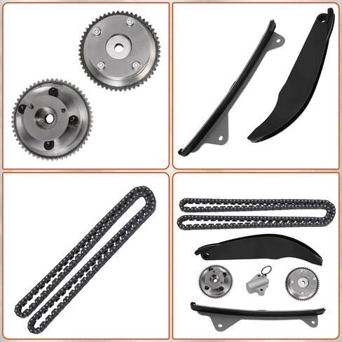 Timing Chain Kit with Intake Exhaust VVT Gear Kit Compatible for Kia Soul Forte Sportage Hyundai Elantra Kona Tucson 2.0L Replace# 24321-2E010, 243212E010, 24370-2E010, 243702E010 in Saudi Arabia