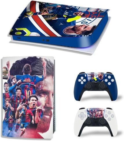 InnaGeek - ملصق جلدي واقٍ من الفينيل لجهاز PS5 Digital Messi in Saudi Arabia