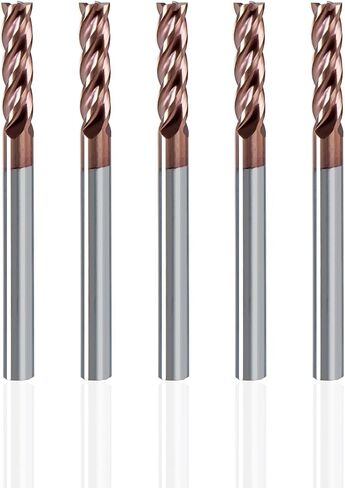 4-Edge 1/8 قاطعة المطحنة من الكربيد الصلب قطر القطع من الكربيد الصلب باستخدام الحاسب الآلي مطحنة نهاية الرأس 5 قطعة in Kuwait