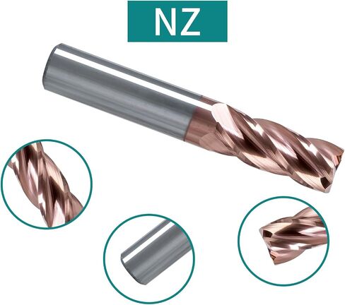 4-Edge 1/8 قاطعة المطحنة من الكربيد الصلب قطر القطع من الكربيد الصلب باستخدام الحاسب الآلي مطحنة نهاية الرأس 5 قطعة in Kuwait
