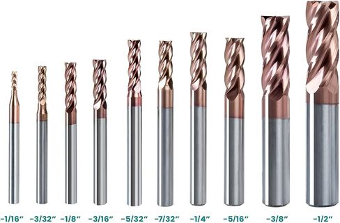 4-Edge 1/8 قاطعة المطحنة من الكربيد الصلب قطر القطع من الكربيد الصلب باستخدام الحاسب الآلي مطحنة نهاية الرأس 5 قطعة in Kuwait