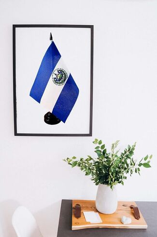 Afghan Desk Flag 8'' x 5''- Afghan Flag Set, Afghan Table Flag, Afghanistan Office Flag, Table Decoration, Black Plastic Stick and Base - Vivid Color and Fade Resistant in Saudi Arabia