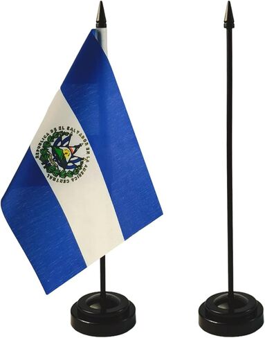 Afghan Desk Flag 8'' x 5''- Afghan Flag Set, Afghan Table Flag, Afghanistan Office Flag, Table Decoration, Black Plastic Stick and Base - Vivid Color and Fade Resistant in Saudi Arabia
